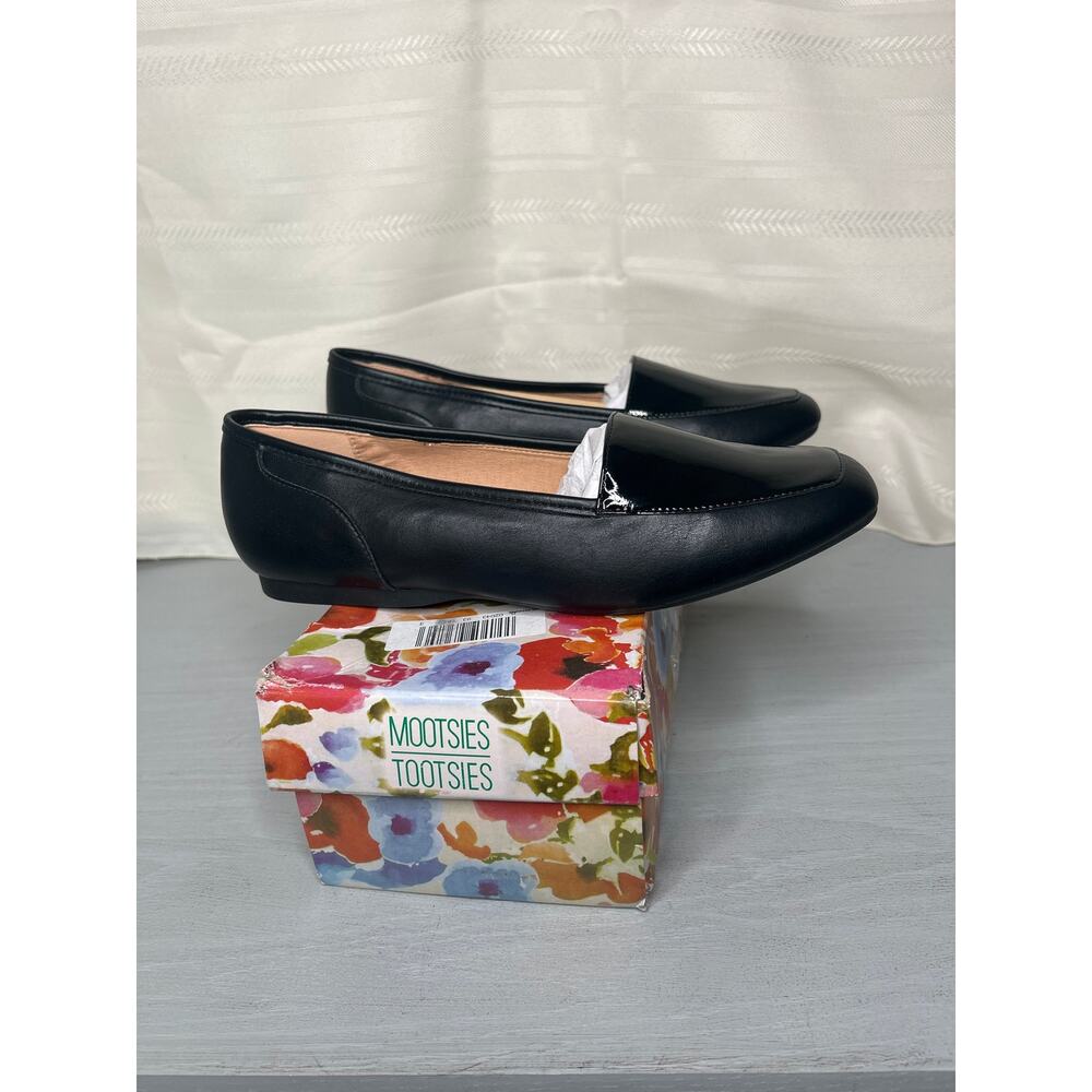 Mootsies Tootsies Edith Moc Toe Loafers Black Womens Size 10M - Picture 3 of 15